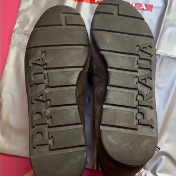 Prada suede/leather sneakers - Picture 4 of 6